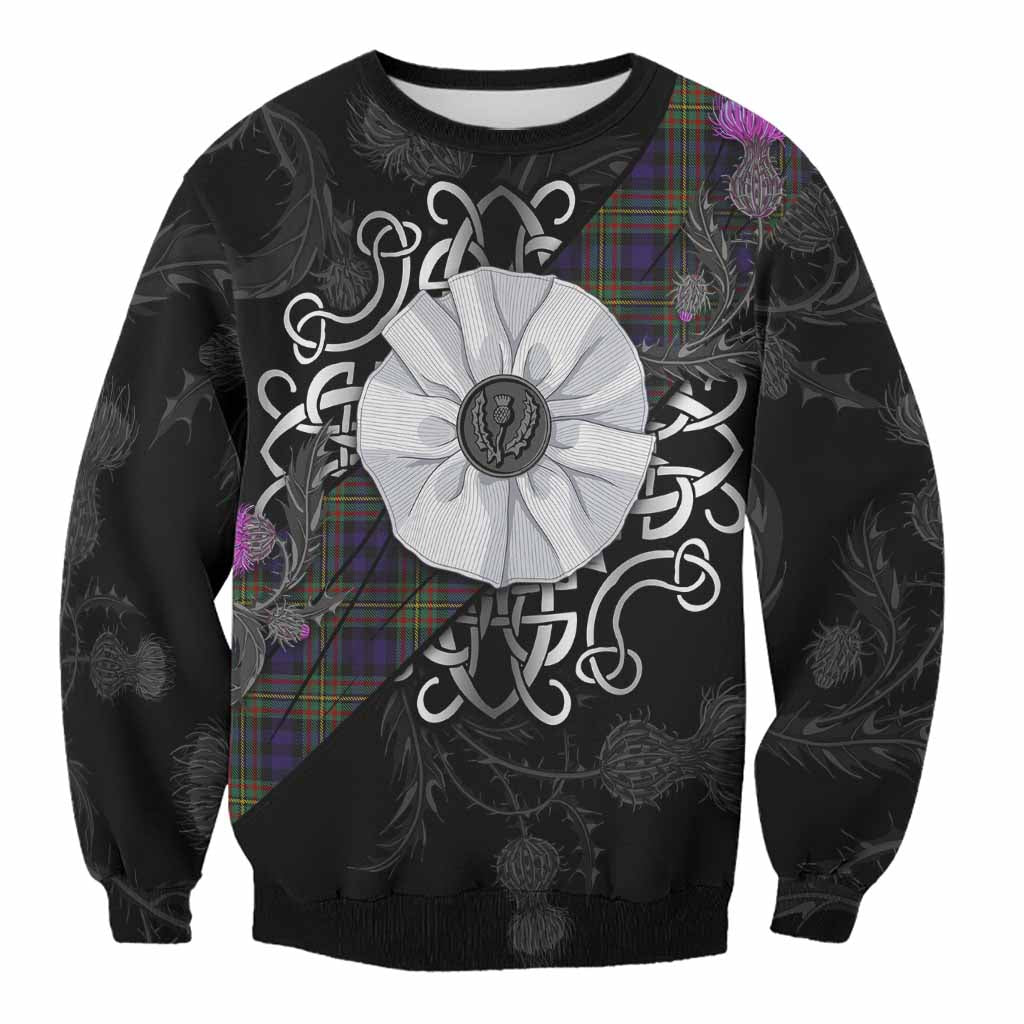MacLellan (McLellan) Tartan Sweatshirt Jacobite White Rose Unisex - Tartan Vibes Clothing