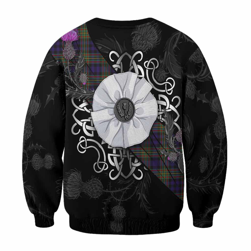 MacLellan (McLellan) Tartan Sweatshirt Jacobite White Rose - Tartan Vibes Clothing