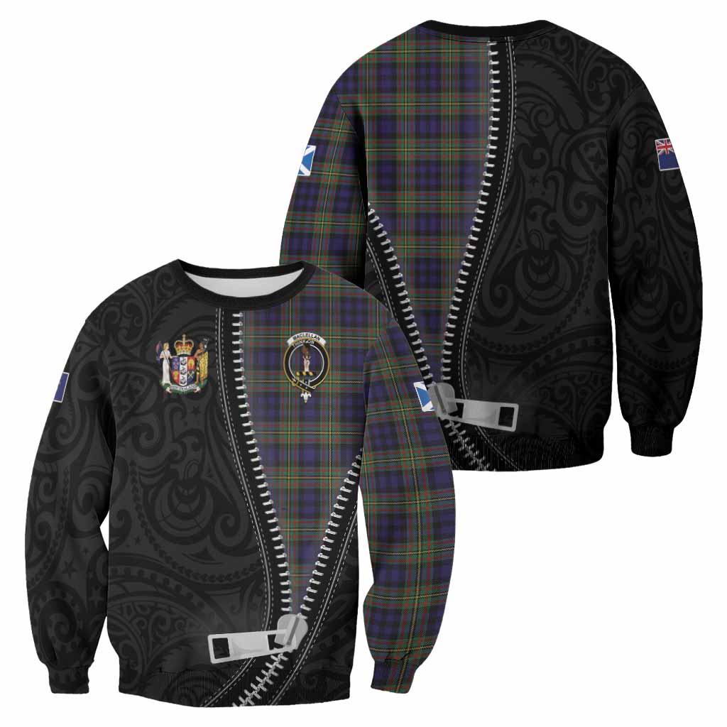 MacLellan (McLellan) Tartan Sweatshirt New Zealand Pattern Unique Zipper Stylized