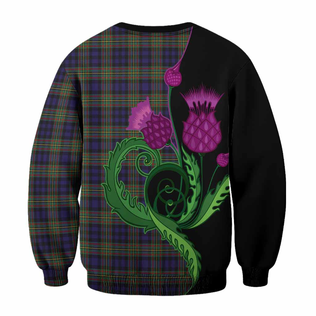 MacLellan (McLellan) Tartan Sweatshirt Traditional Scottish Thistle