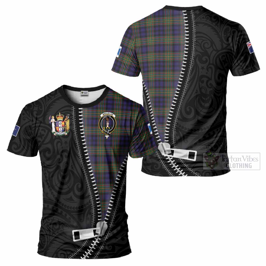 MacLellan (McLellan) Tartan T-Shirt New Zealand Pattern Unique Zipper Stylized
