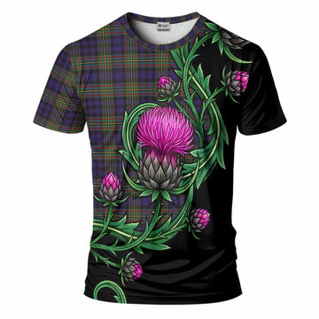 MacLellan (McLellan) Tartan T-Shirt Resilient Scottish Thistle