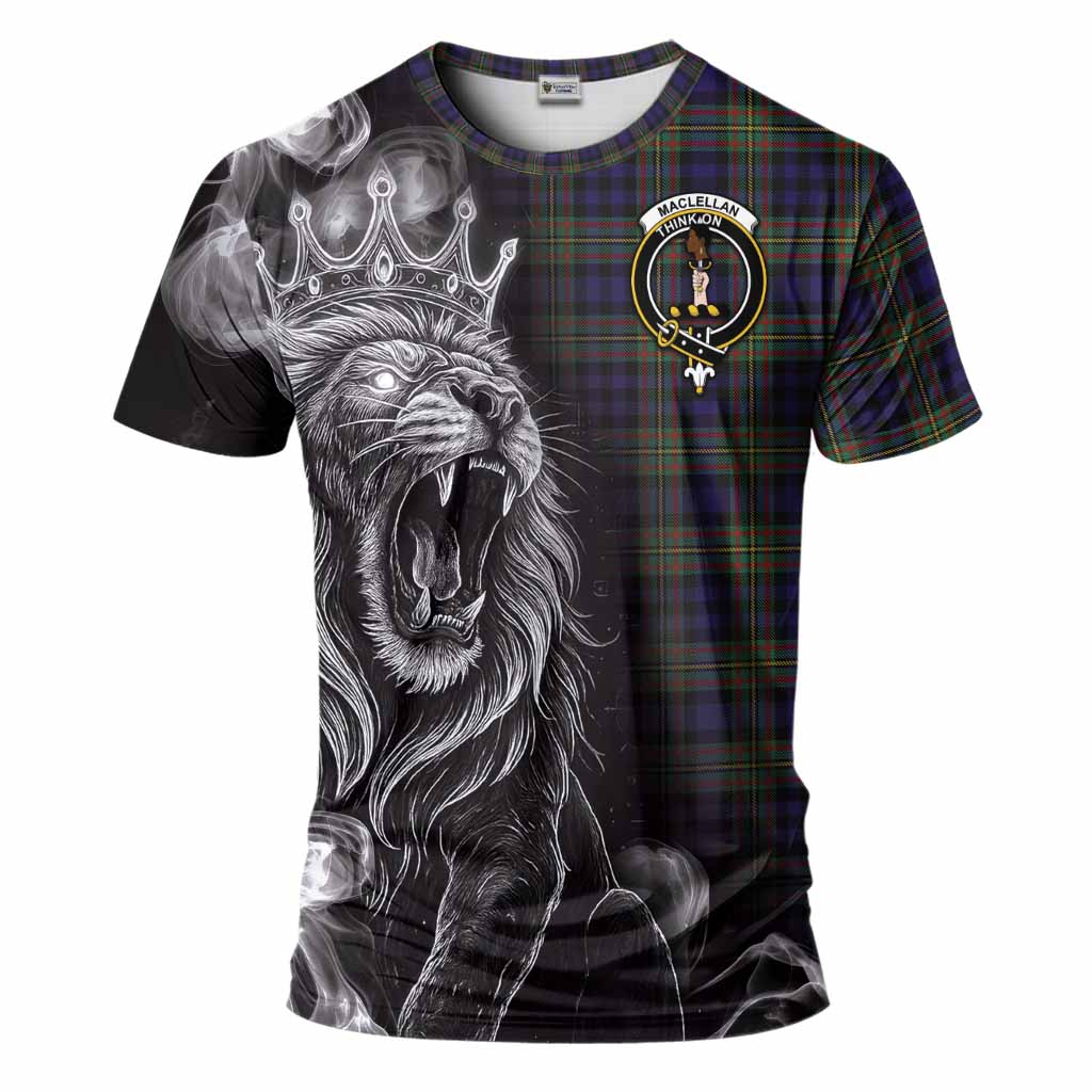 MacLellan (McLellan) Tartan T-Shirt Roaring Lion Heritage