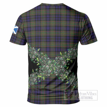 MacLellan (McLellan) Tartan T-Shirt Thistle Scottish Spirit