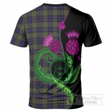 MacLellan (McLellan) Tartan T-Shirt Traditional Scottish Thistle