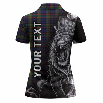 MacLellan (McLellan) Tartan Women Polo Shirt Roaring Lion Heritage