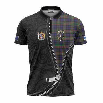 MacLellan (McLellan) Tartan Zipper Polo Shirt New Zealand Pattern Unique Zipper Stylized