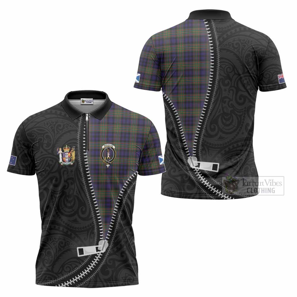 MacLellan (McLellan) Tartan Zipper Polo Shirt New Zealand Pattern Unique Zipper Stylized