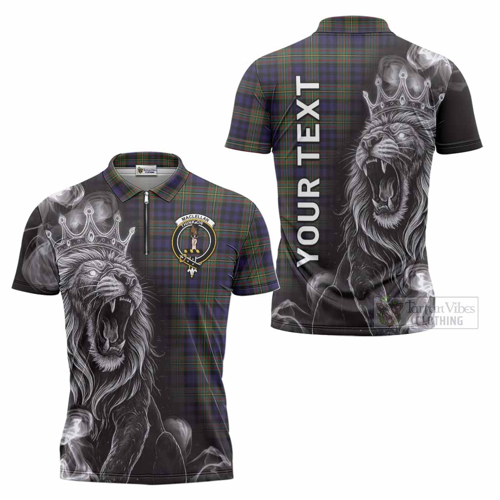 MacLellan (McLellan) Tartan Zipper Polo Shirt Roaring Lion Heritage