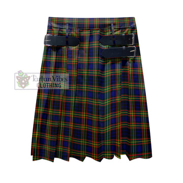 MacLellan Modern Tartan Men's Pleated Skirt - Fashion Casual Retro Scottish Kilt Style