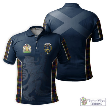MacLellan Modern Tartan Men's Polo Shirt with Family Crest and Lion Rampant Vibes Sport Style