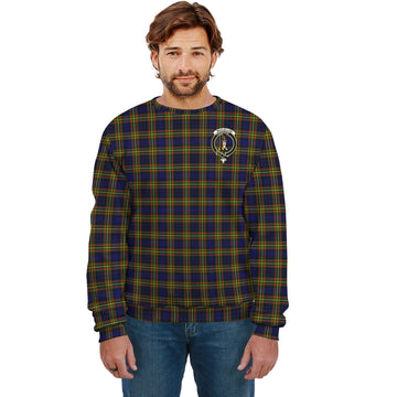 MacLellan Modern Tartan Sweatshirt with Family Crest