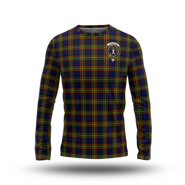 MacLellan Modern Tartan Long Sleeve T-Shirt with Family Crest
