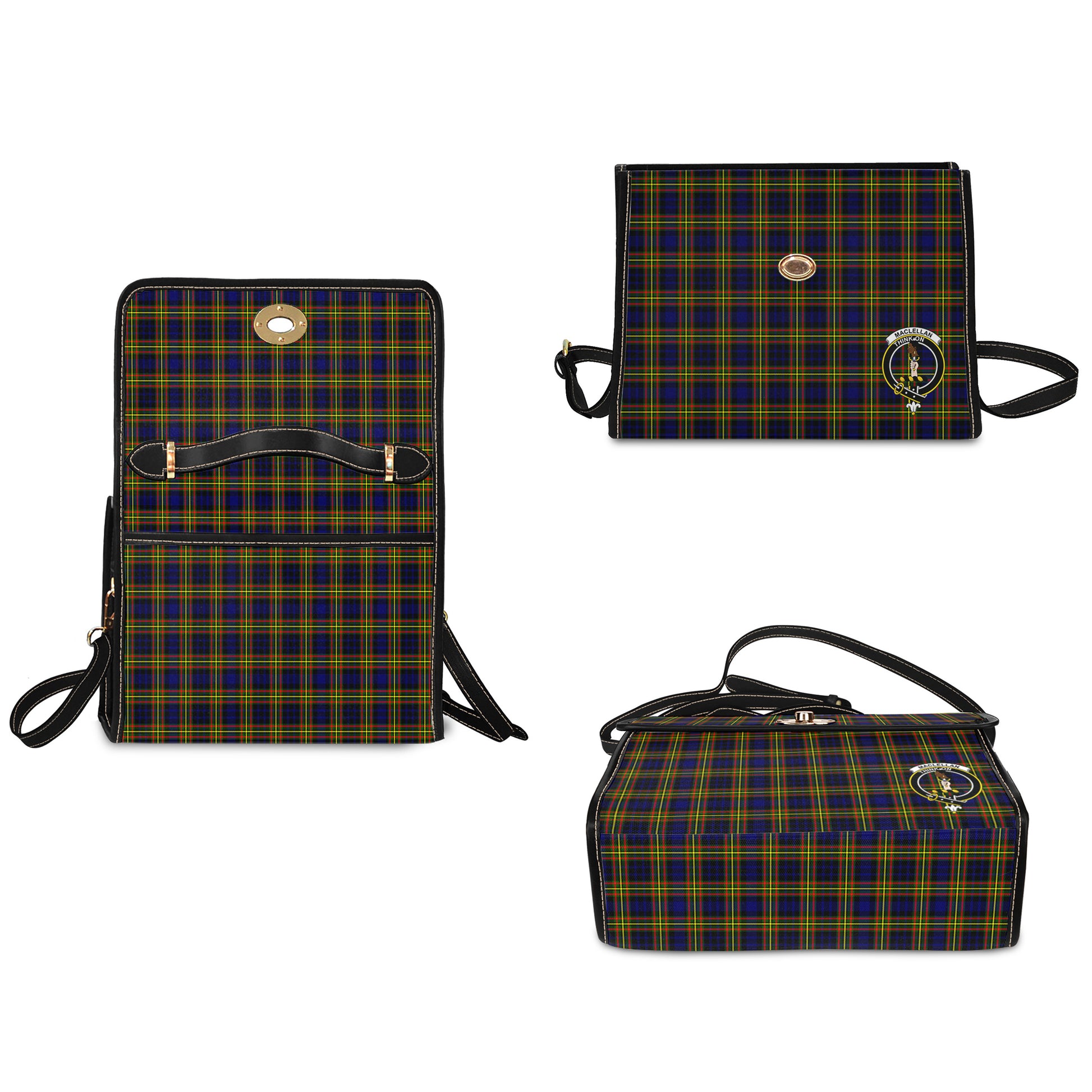 maclellan-modern-tartan-leather-strap-waterproof-canvas-bag-with-family-crest