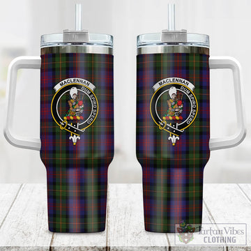 MacLennan Tartan and Family Crest Tumbler with Handle