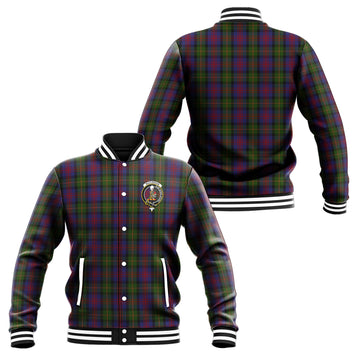 MacLennan (McLennan) Tartan Baseball Jacket with Family Crest