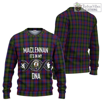 MacLennan (McLennan) Tartan Knitted Sweater with Family Crest DNA In Me Style Unisex - Tartanvibesclothing Shop