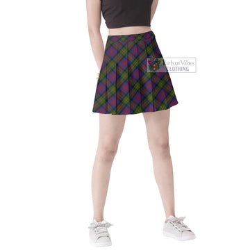 MacLennan (McLennan) Tartan Women's Plated Mini Skirt Cross Style