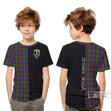 MacLennan (McLennan) Tartan Kid T-Shirt with Family Crest and Half Of Me Style Youth XL Size14 - Tartanvibesclothing Shop