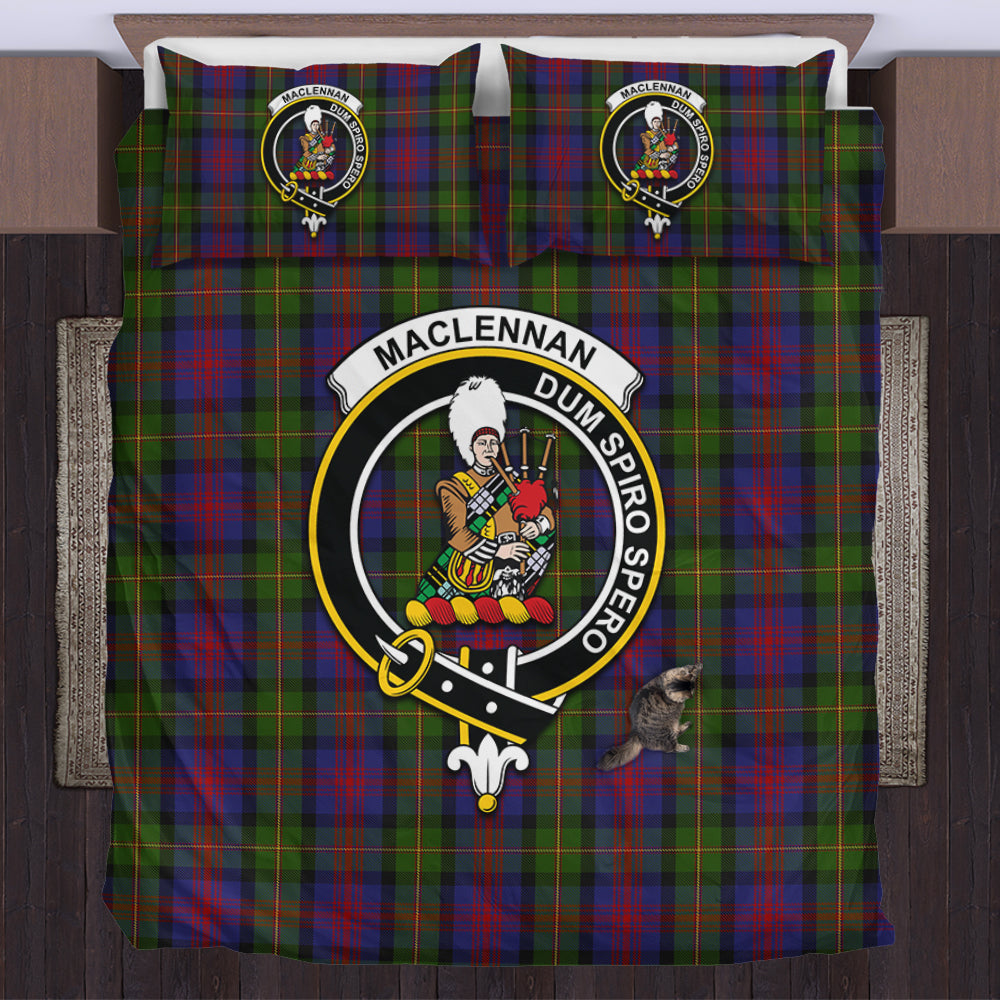 MacLennan (McLennan) Tartan Bedding Set with Family Crest US Bedding Set - Tartan Vibes Clothing