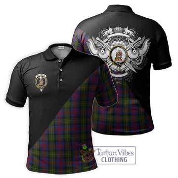 MacLennan (McLennan) Tartan Polo Shirt with Family Crest and Military Logo Style Kid - Tartanvibesclothing Shop