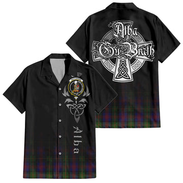 MacLennan (McLennan) Tartan Hawaiian Shirt Shirt Featuring Alba Gu Brath Family Crest Celtic Inspired