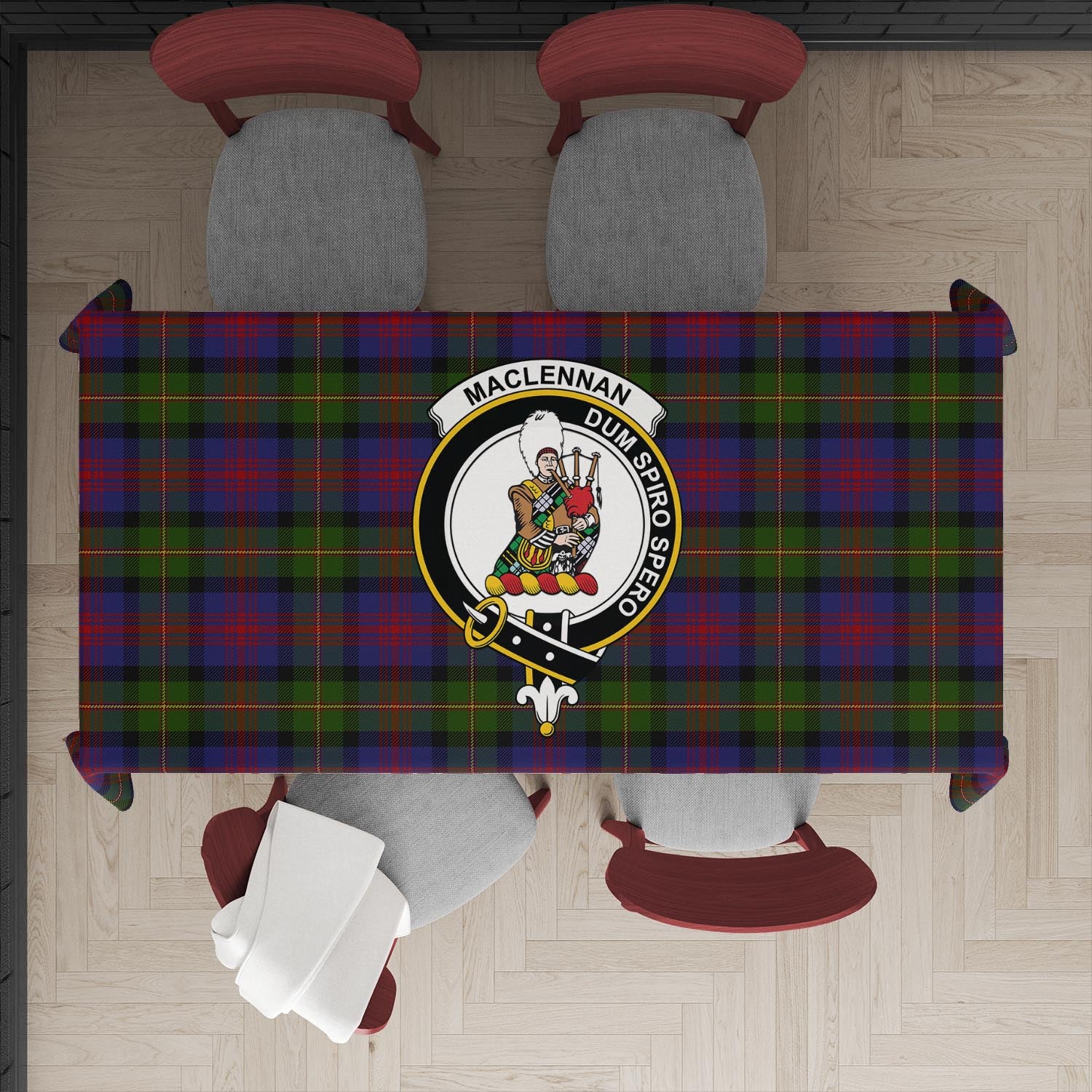 maclennan-tatan-tablecloth-with-family-crest