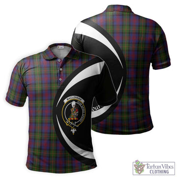 MacLennan (McLennan) Tartan Men's Polo Shirt with Family Crest Circle Style Kid - Tartan Vibes Clothing