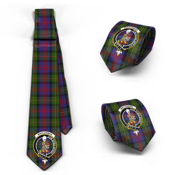 MacLennan (McLennan) Tartan Classic Necktie with Family Crest