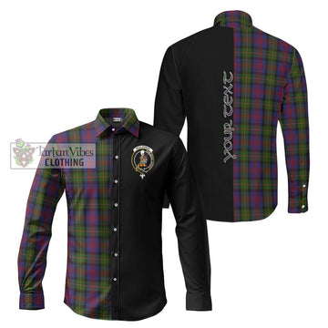 MacLennan (McLennan) Tartan Long Sleeve Button Shirt with Family Crest and Half Of Me Style