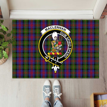 MacLennan (McLennan) Tartan Rubber Doormat with Family Crest