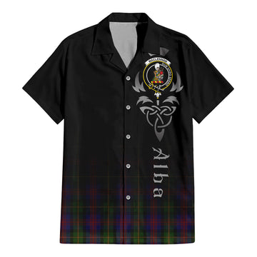 MacLennan (McLennan) Tartan Hawaiian Shirt Shirt Featuring Alba Gu Brath Family Crest Celtic Inspired