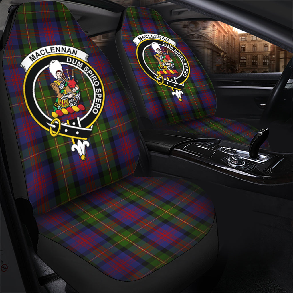 MacLennan Tartan Car Seat Cover with Family Crest - Tartanvibesclothing