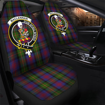 MacLennan Tartan Car Seat Cover with Family Crest - Tartanvibesclothing