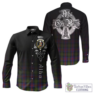 MacLennan (McLennan) Tartan Long Sleeve Button Up Featuring Alba Gu Brath Family Crest Celtic Inspired