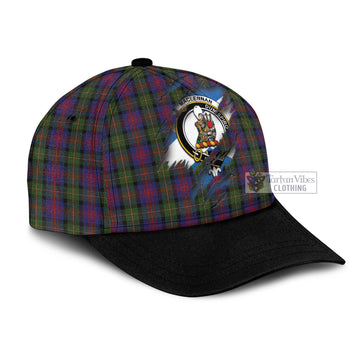 MacLennan Tartan Classic Cap with Family Crest In Me Style