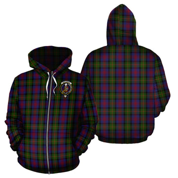 MacLennan (McLennan) Tartan Hoodie with Family Crest