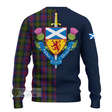 MacLennan (McLennan) Tartan Ugly Sweater Alba with Scottish Lion Royal Arm Half Style