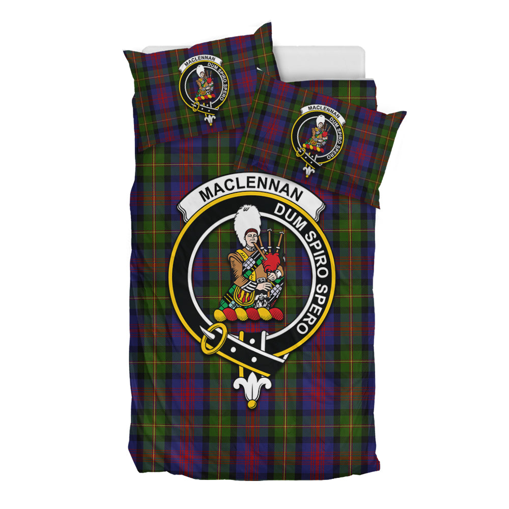 MacLennan (McLennan) Tartan Bedding Set with Family Crest - Tartan Vibes Clothing