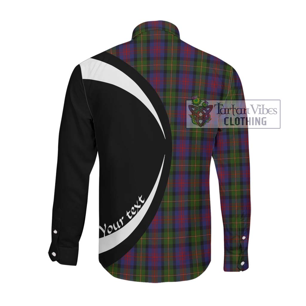 MacLennan (McLennan) Tartan Long Sleeve Button Up with Family Crest Circle Style Men's Shirt - Tartan Vibes Clothing