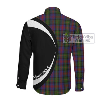 MacLennan (McLennan) Tartan Long Sleeve Button Up with Family Crest Circle Style