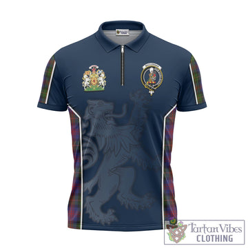 MacLennan (McLennan) Tartan Zipper Polo Shirt with Family Crest and Lion Rampant Vibes Sport Style