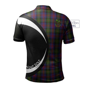 MacLennan (McLennan) Tartan Men's Polo Shirt with Family Crest Circle Style - Tartan Vibes Clothing