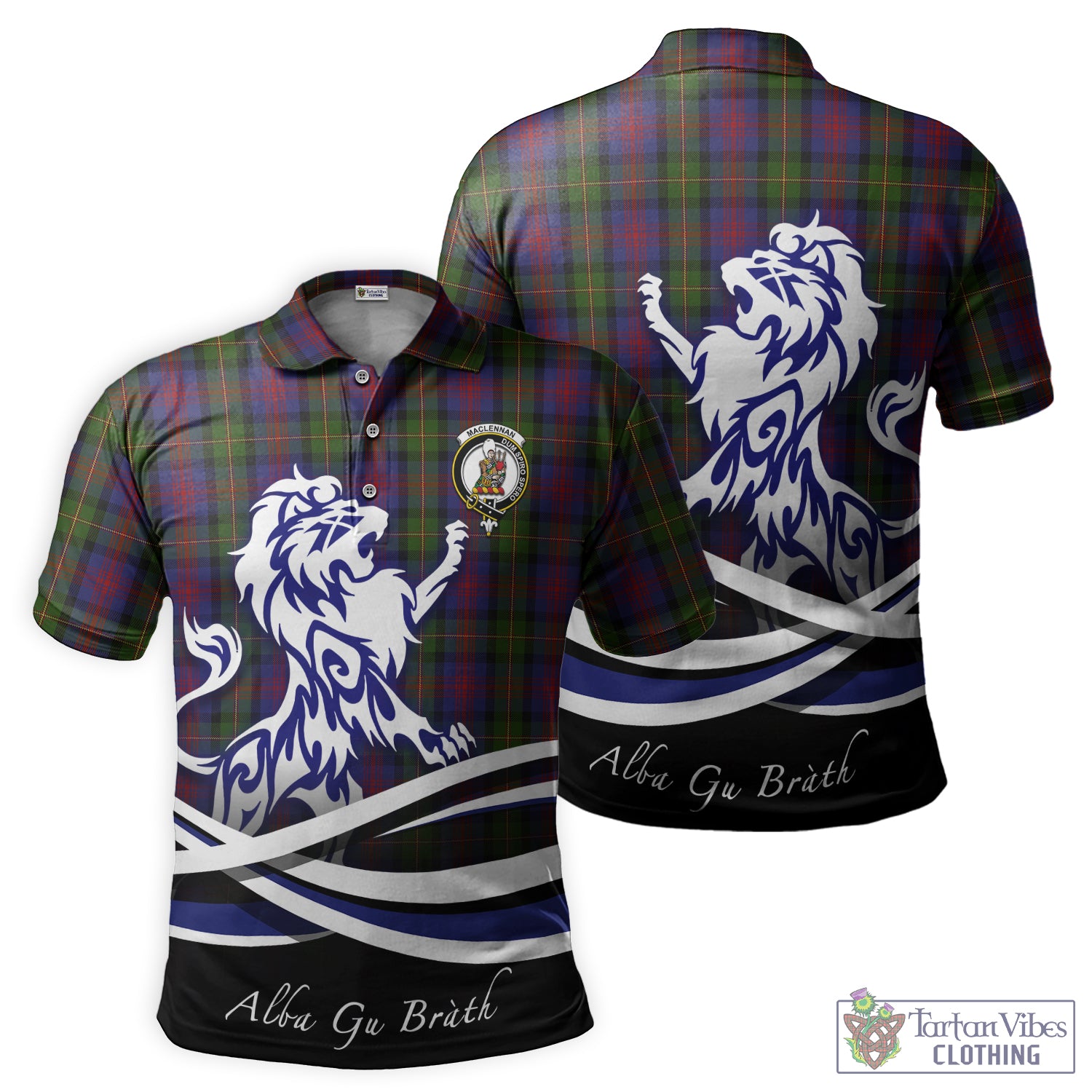 maclennan-tartan-polo-shirt-with-alba-gu-brath-regal-lion-emblem