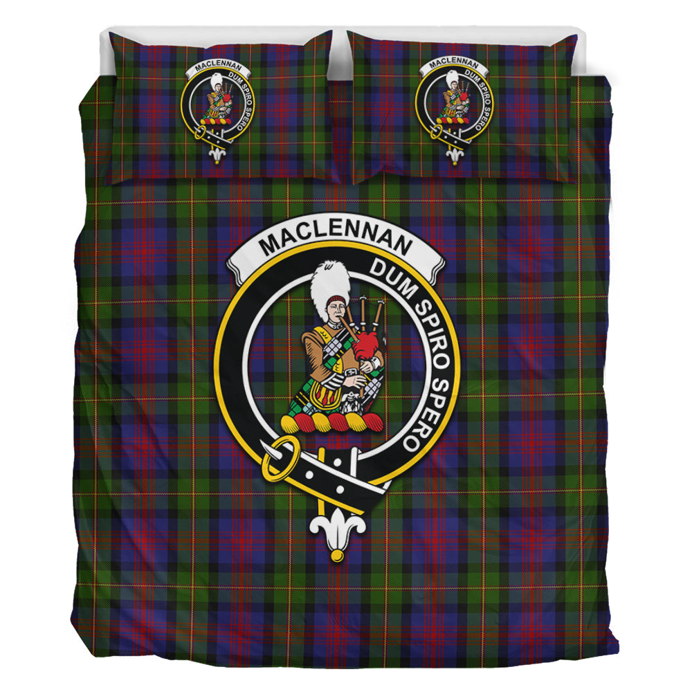 MacLennan (McLennan) Tartan Bedding Set with Family Crest - Tartan Vibes Clothing