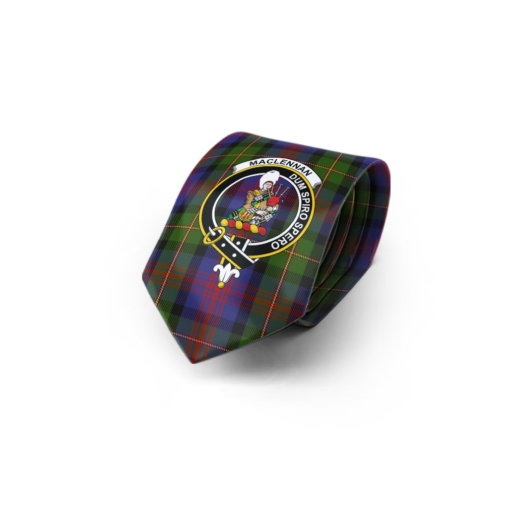 MacLennan (McLennan) Tartan Classic Necktie with Family Crest - Tartan Vibes Clothing