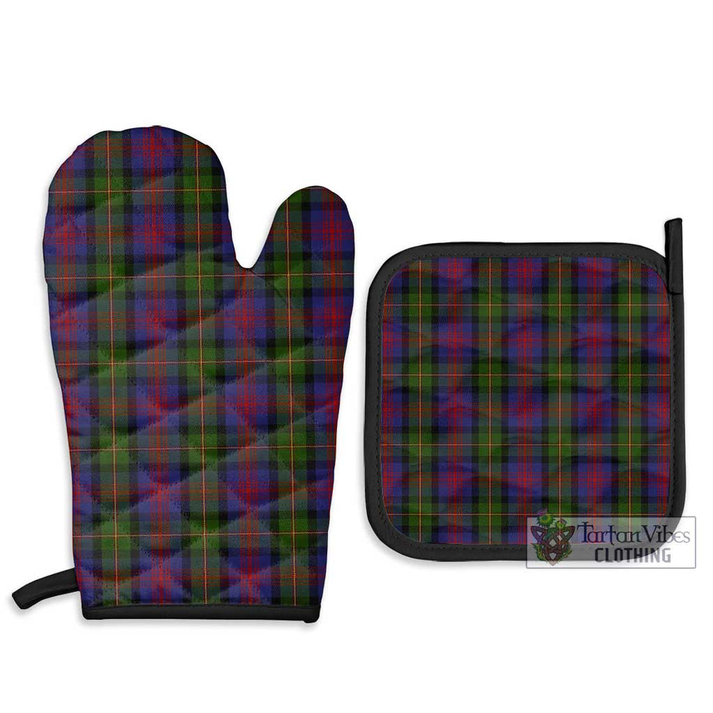 MacLennan (McLennan) Tartan Combo Oven Mitt & Pot-Holder Combo 1 Oven Mitt & 2 Pot-Holder Black - Tartan Vibes Clothing