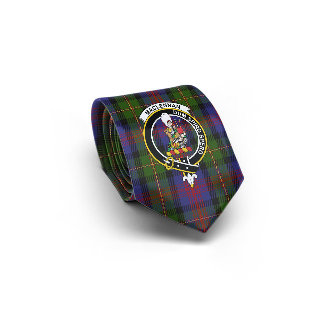 MacLennan (McLennan) Tartan Classic Necktie with Family Crest - Tartan Vibes Clothing