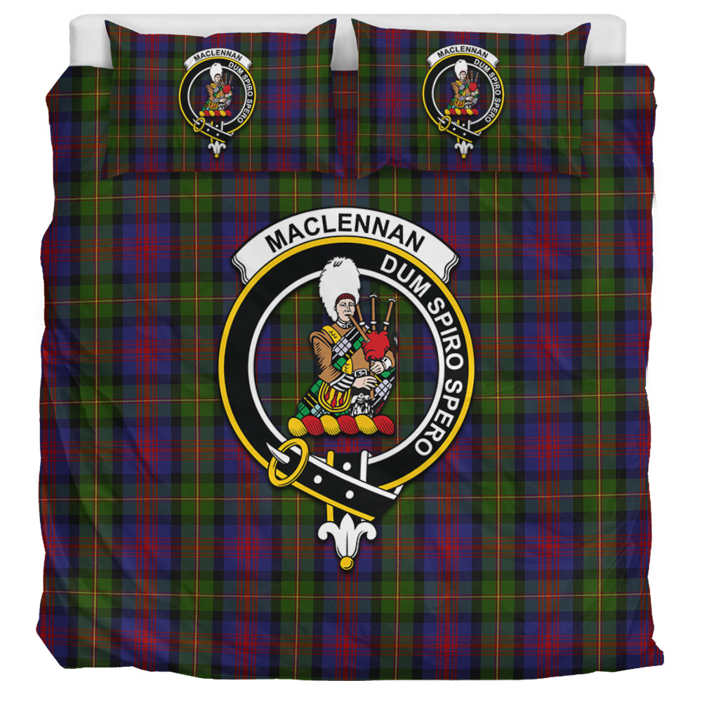 MacLennan (McLennan) Tartan Bedding Set with Family Crest UK Bedding Set UK Super King 104*94 inch - Tartan Vibes Clothing