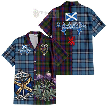 MacLennan (McLennan) Tartan Hawaiian Shirt Happy St. Andrew's Day Half Tartan Style